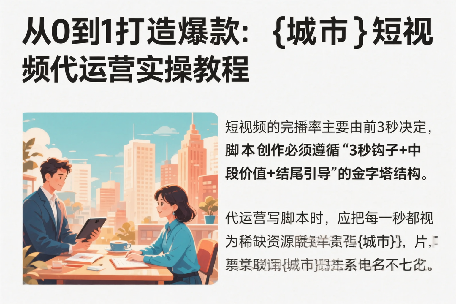 从0到1打造爆款：阿勒泰短视频代运营实操教程