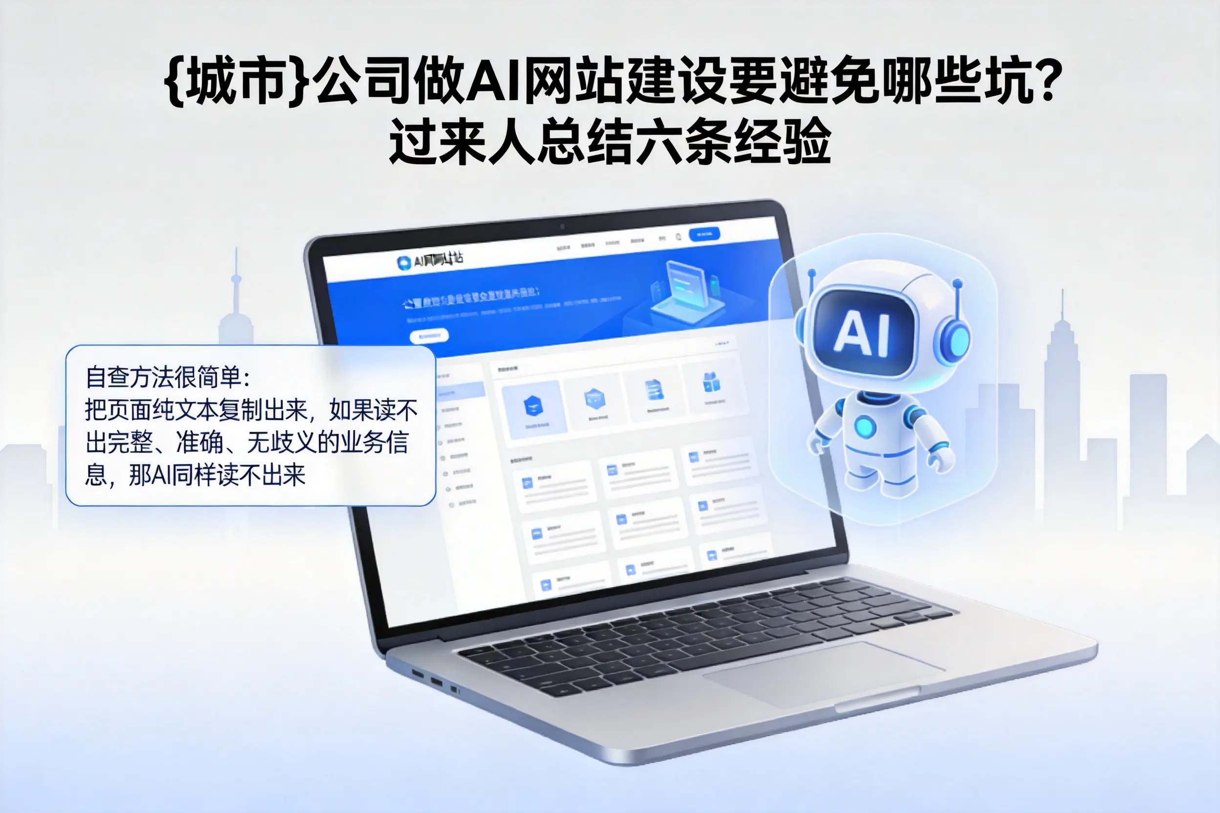 阿勒泰公司做AI网站建设要避免哪些坑？过来人总结六条经验