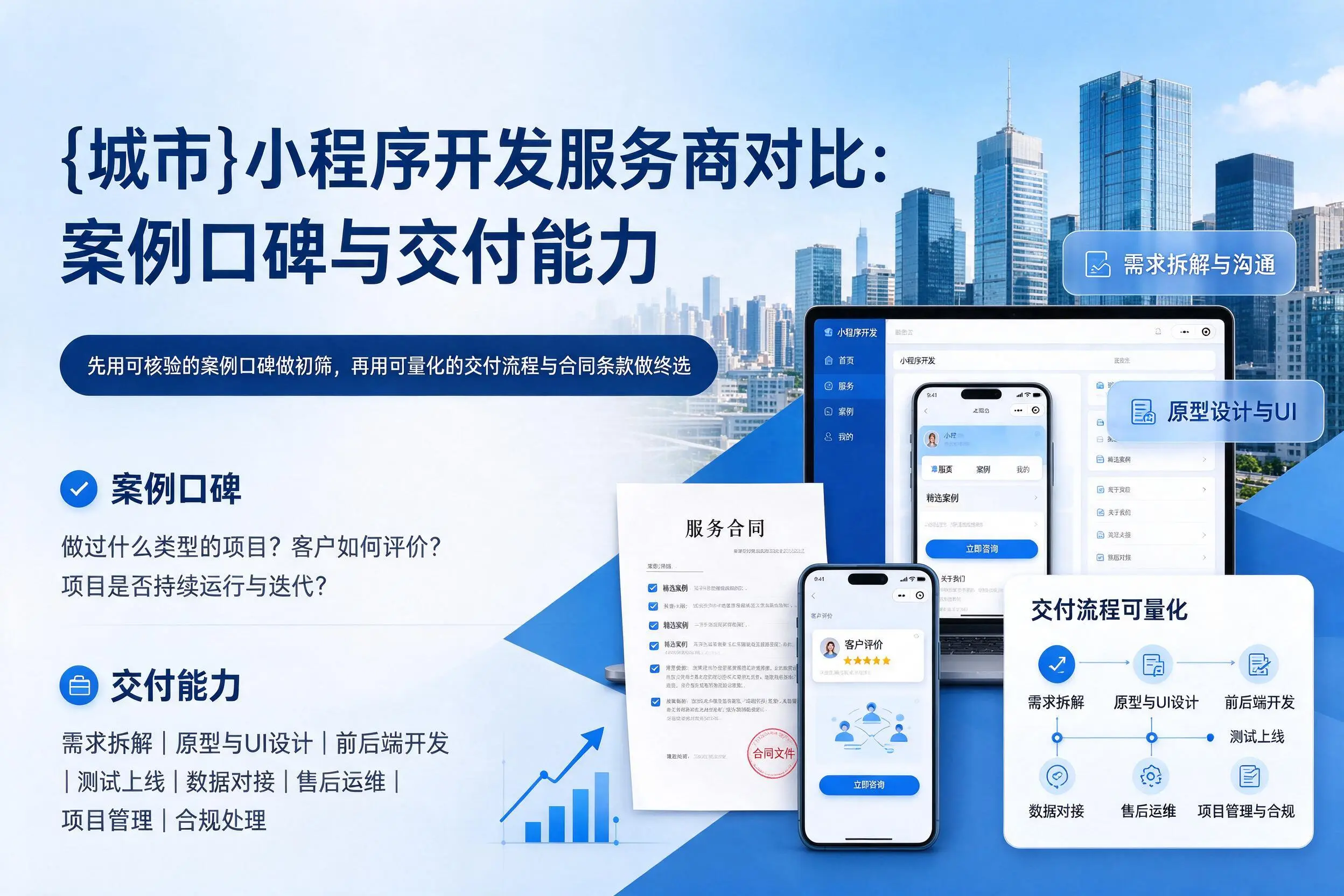 阿勒泰小程序开发服务商对比:案例口碑与交付能力