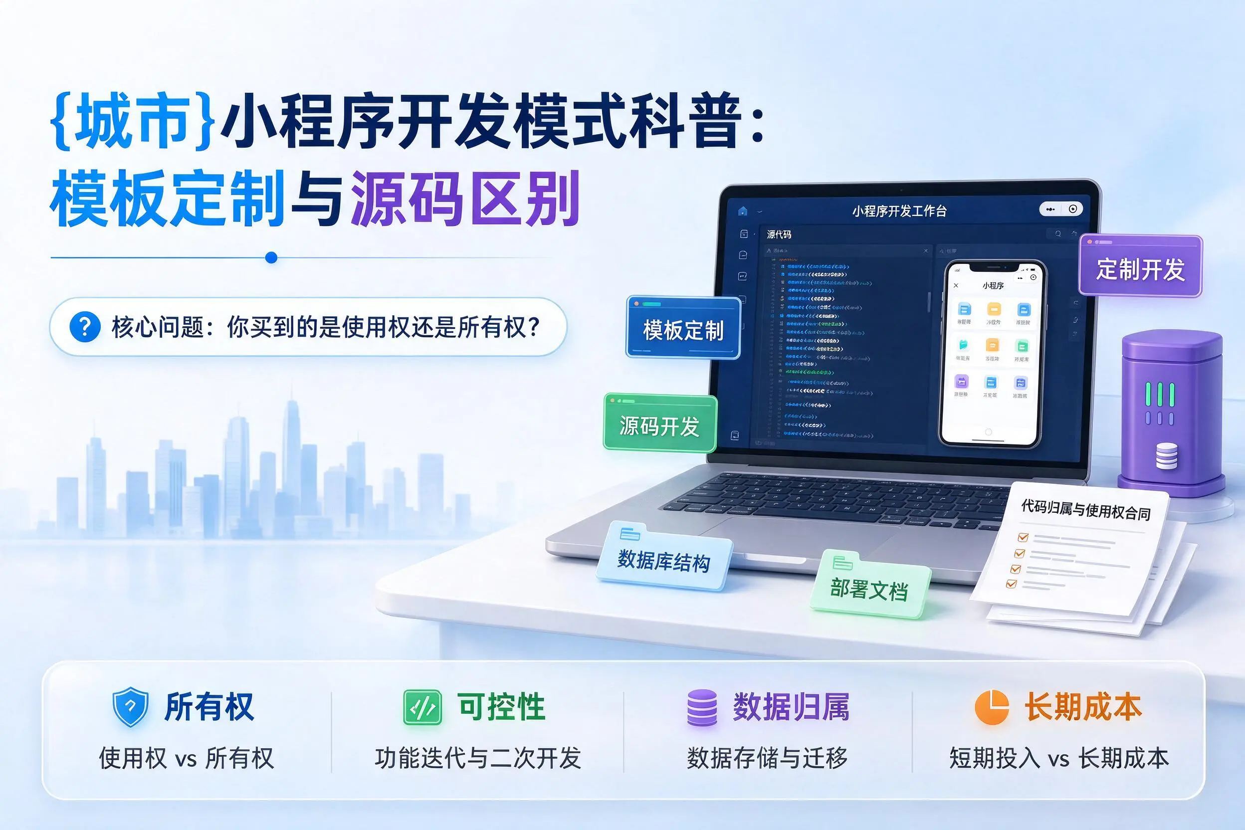 阿勒泰小程序开发模式科普:模板定制与源码区别