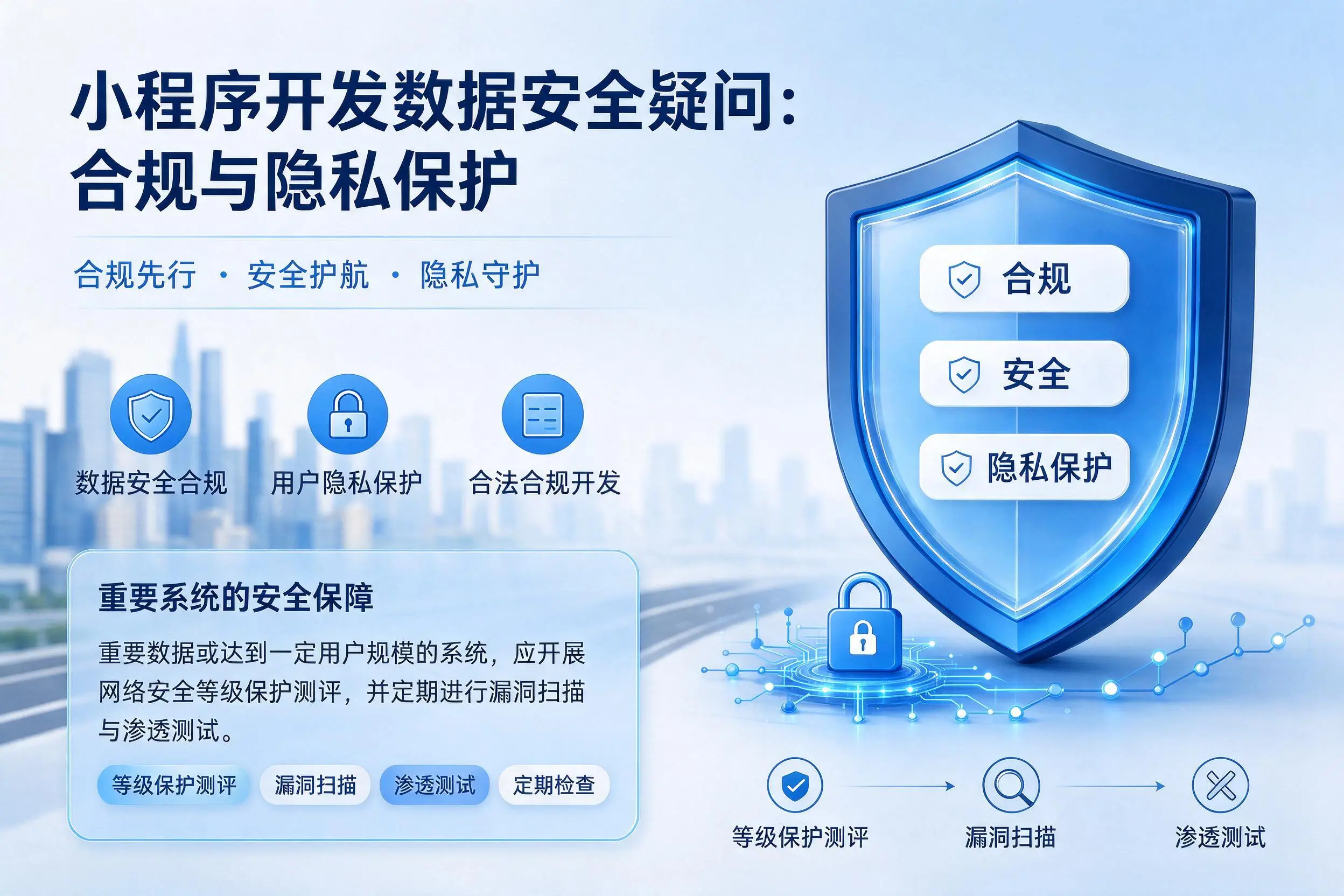 阿勒泰小程序开发数据安全疑问:合规与隐私保护