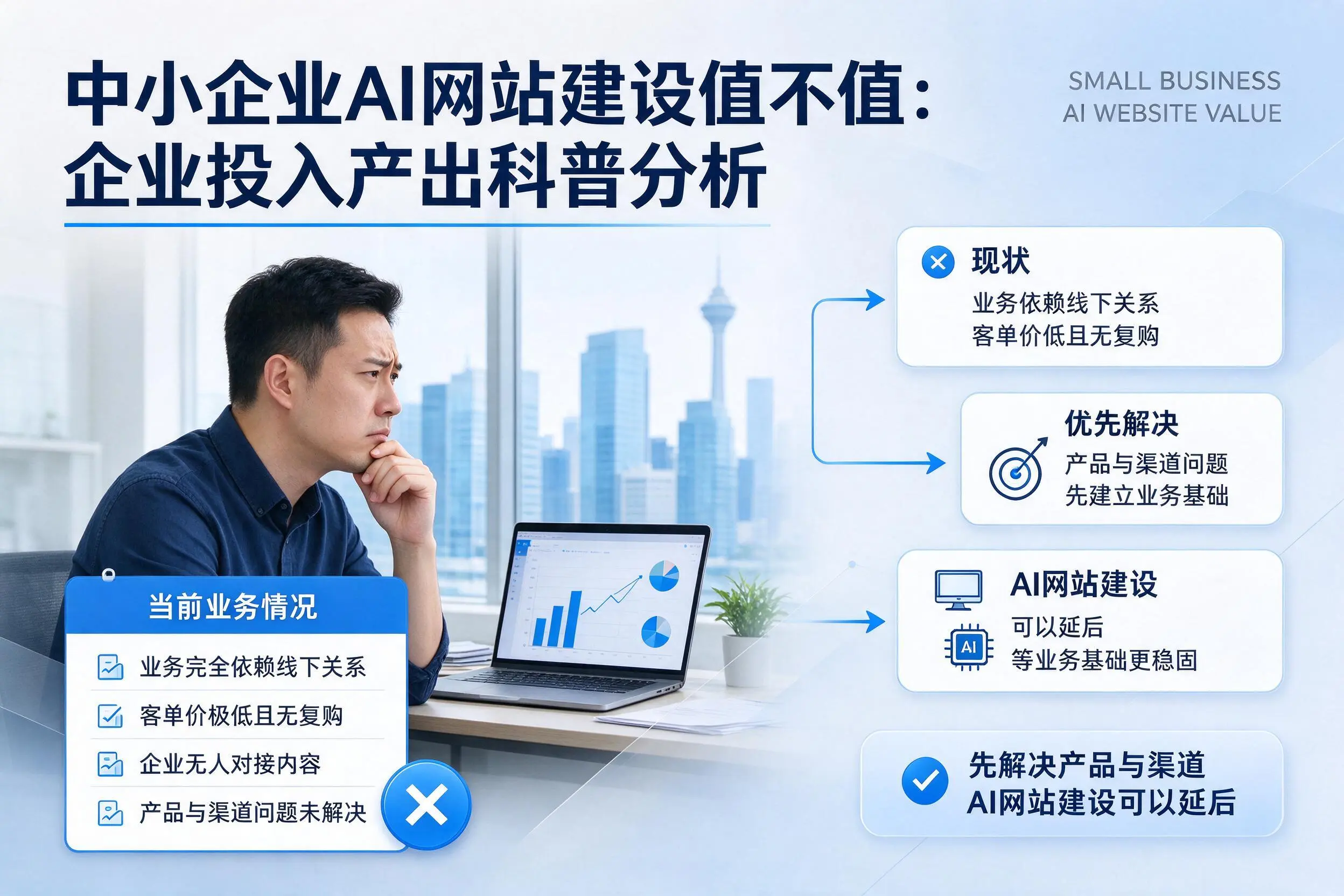 中小企业AI网站建设值不值：阿勒泰企业投入产出科普分析