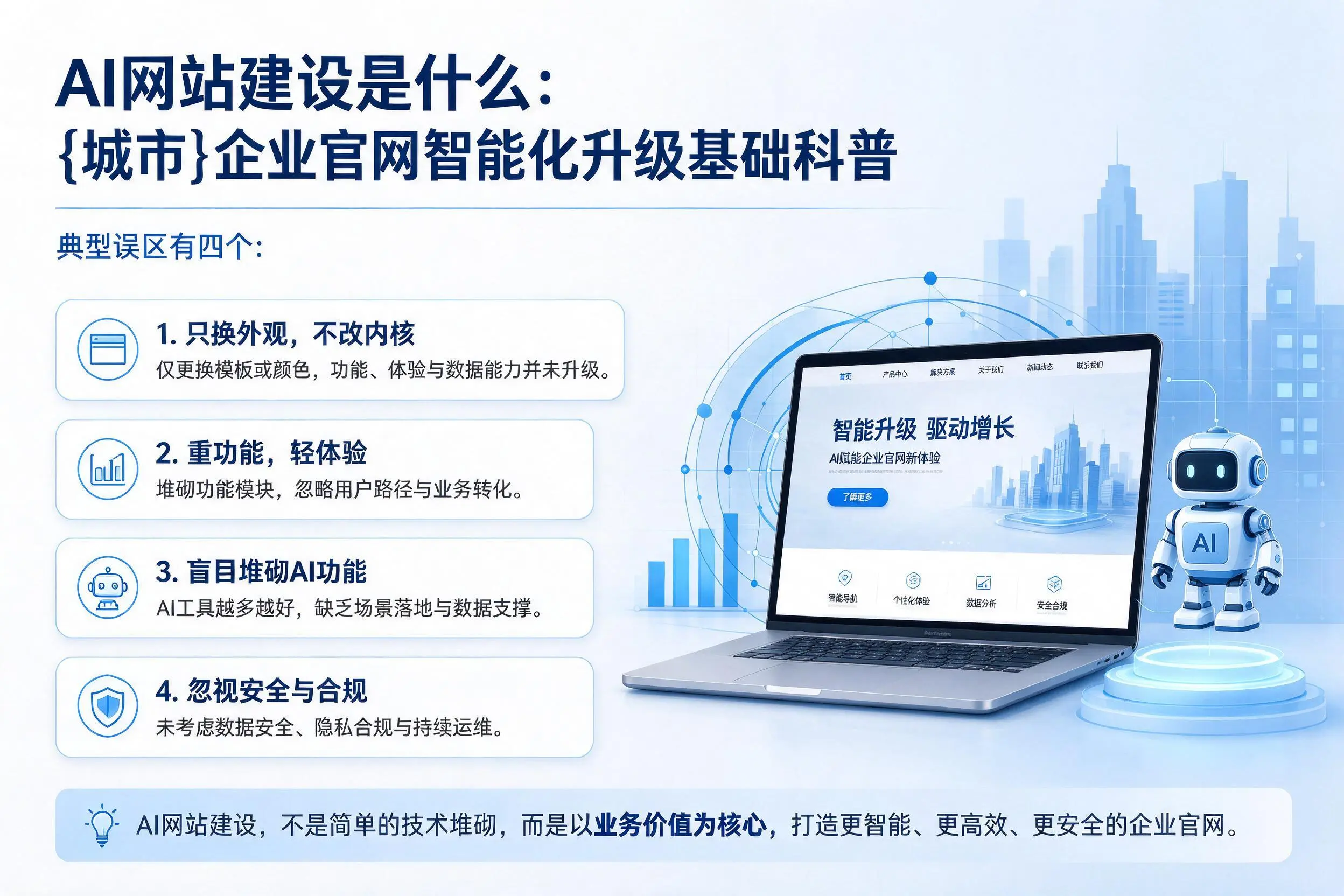 AI网站建设是什么：阿勒泰企业官网智能化升级基础科普