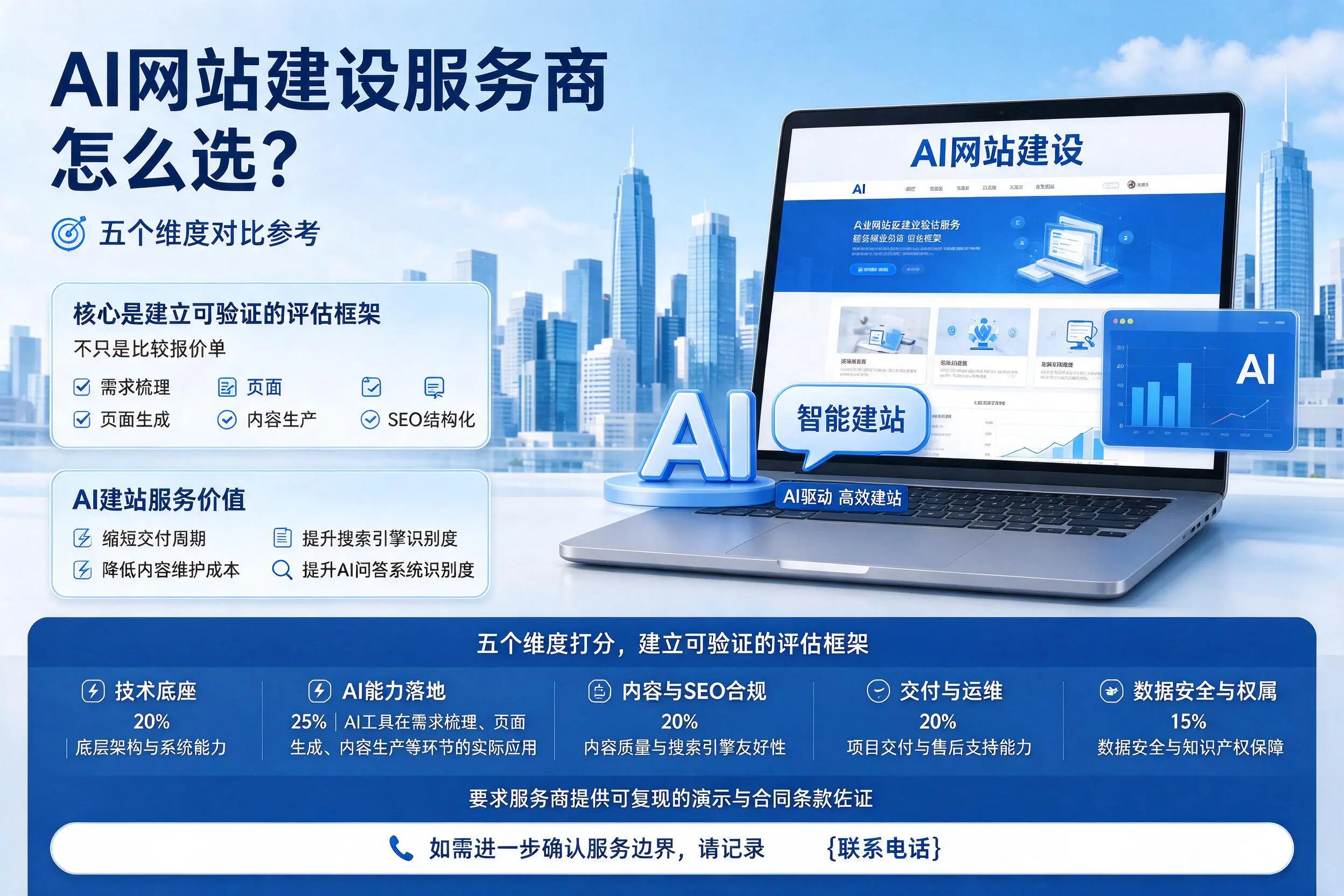 阿勒泰AI网站建设服务商怎么选？五个维度对比参考