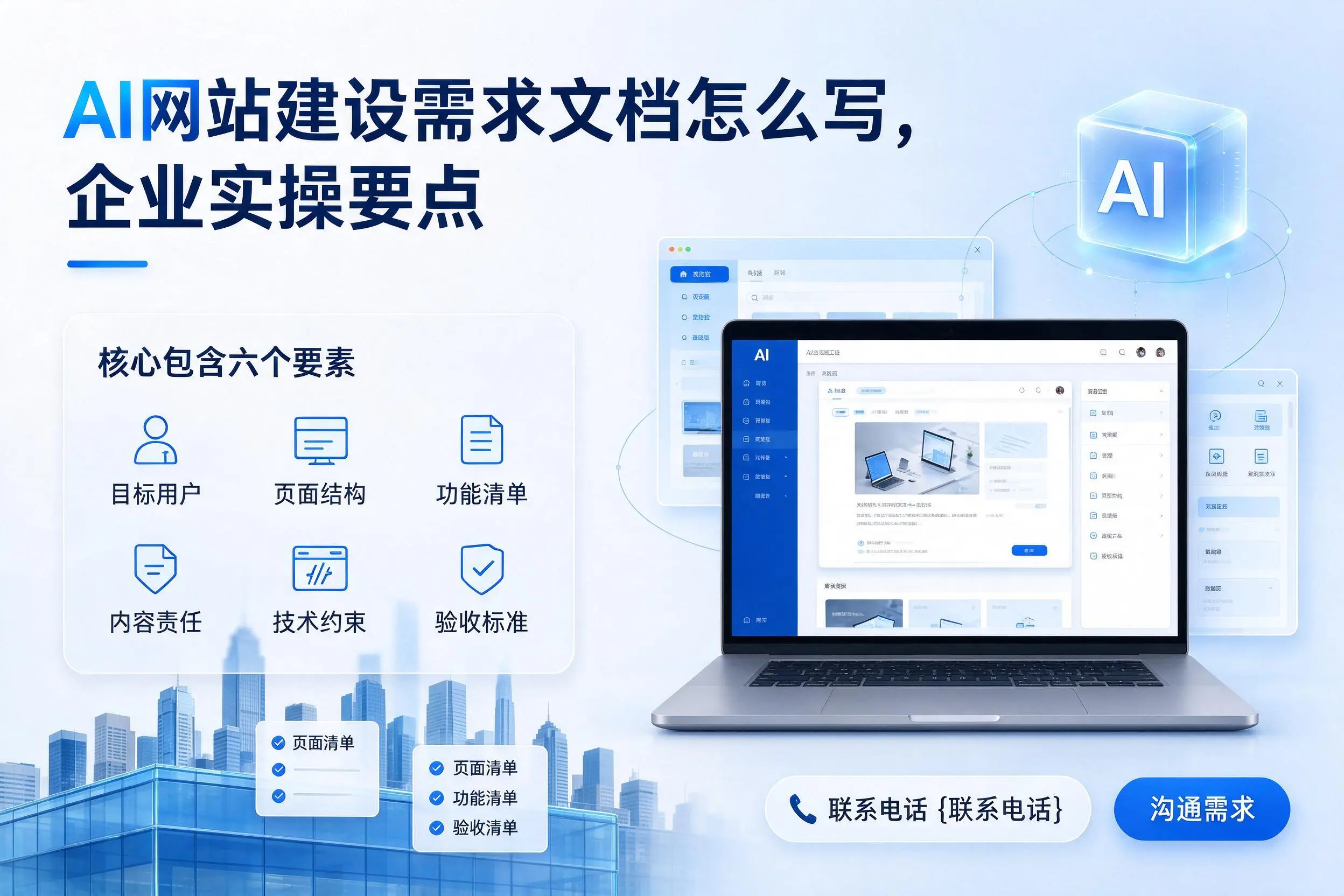AI网站建设需求文档怎么写，阿勒泰企业实操要点